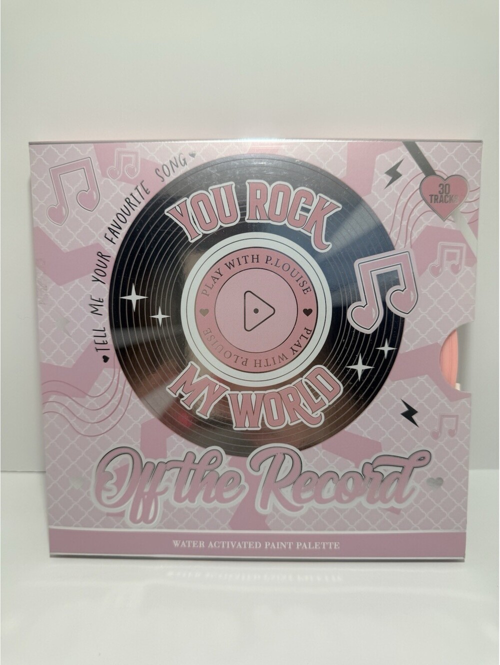 P Louise Off The Record Water Activated Paint Palette~ You Rock My World~BNIB